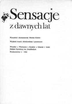 Roman Kaleta. Sensacje  z dawnych lat
