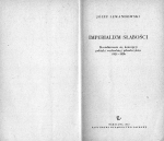 JOZEF LEWANDOWSKI. IMPERIALIZM SLABOSCI
